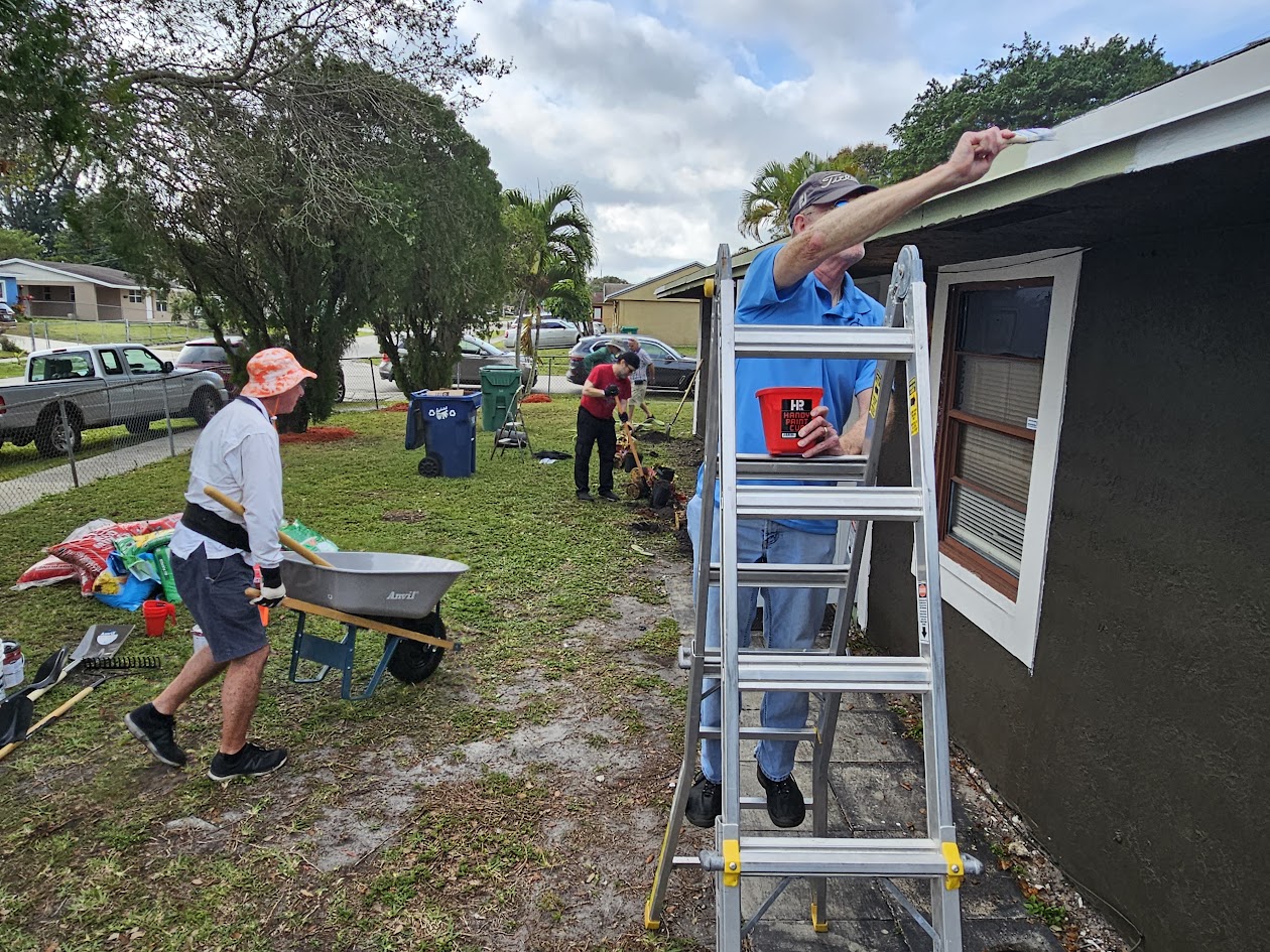 Men’s Ministry Fixing Shelters